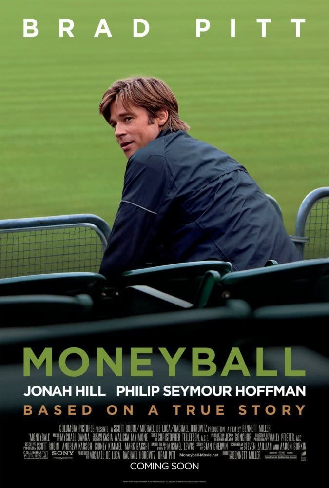 The official poster of the 2011 film Moneyball